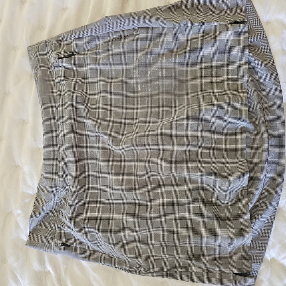 Athleta Gray Plaid Skort